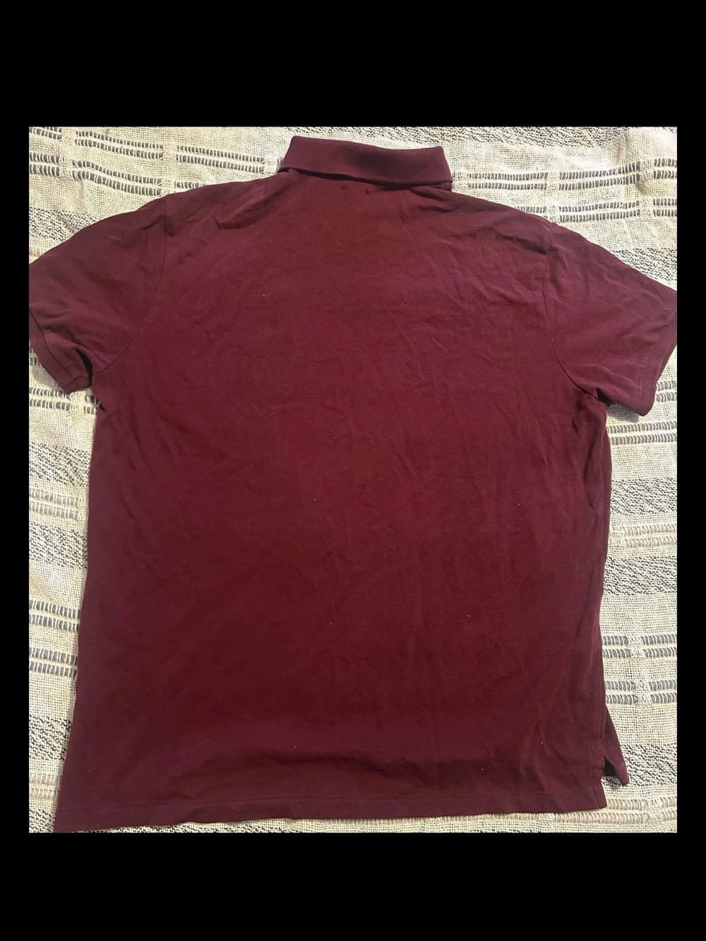 Polo Ralph Lauren Custom Slim Polo Bear Mesh Polo SS Shirt Crimson Red XL - Picture 4 of 7